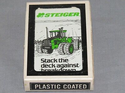 Vintage STEIGER 4WD Tractor Playing Cards Mint Unopened Deck RARE!
