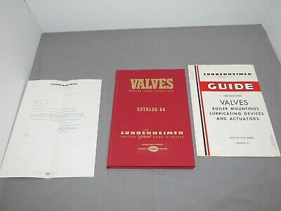 Lunkenheimer Valves Catalog 66 Steam Whistle Boiler Valve Oiler Brass 1969 1970