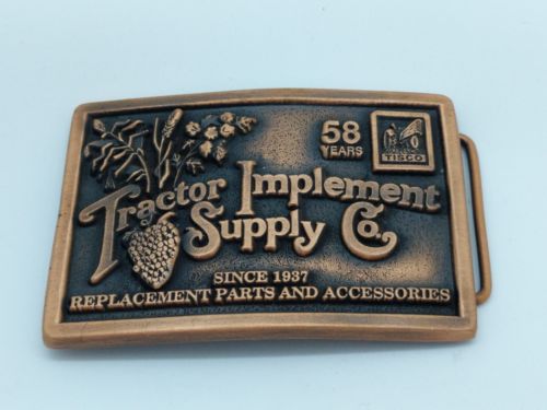 Tractor Implement Supply Company 58 Years Belt Buckle Lt Ed 1579 Series VI
