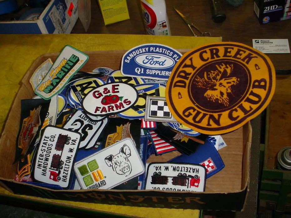 OVER 150 new old stock HAT/CAP,COAT,SHIRT patches