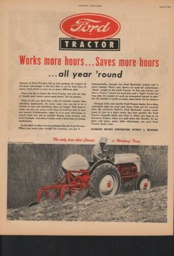 1948 DEARBORN MOTORS FORD TRACTOR FARM IMPLEMENT PLOW 10393