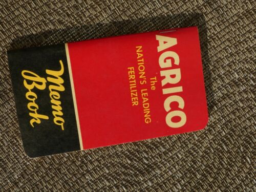 Vintage Agrico Advertising Fertilizer Memo Notebook Agriculture 1959 Calendar
