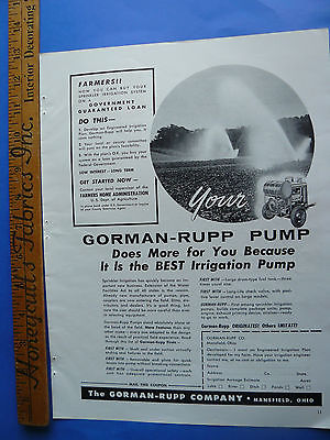 THE FARM QUARTERLY - WINTER 1955 - AD- GORMAN-RUPP PUMP IRRIGATION