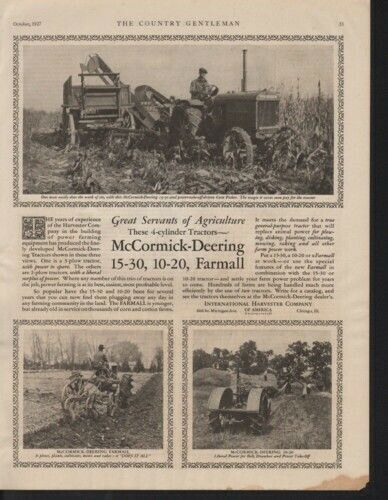 1927 MCCORMICK DEERING FARMALL TRACTOR CHIAGO INTERNATIONAL HARVESTER 10317