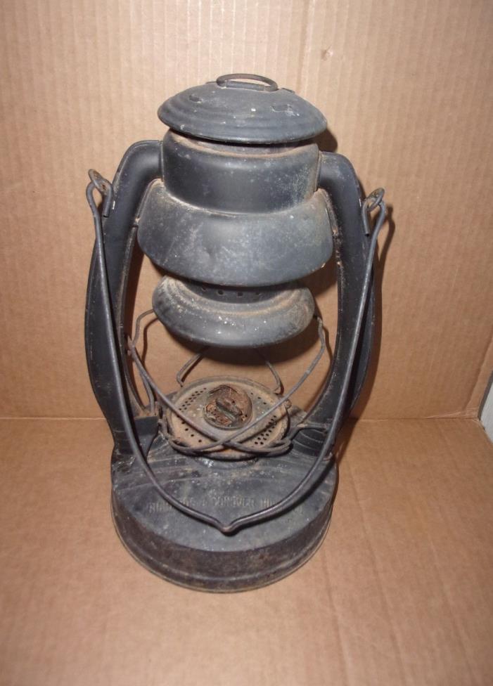 Vintage Richards Conover Hardware Barn Lantern Kansas Oklahomona City - KS OK