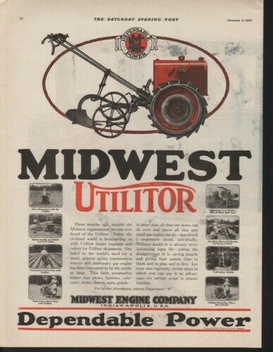 1920 MIDWEST UTILITOR PLOW FARM PLANT CROP CULTIVATOR 10309