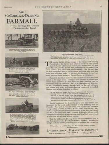 1928 INTERNATIONAL HARVESTER MCCORMICK FARMALL TRACTOR 10281