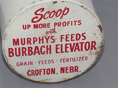 Vintage MURPHY Feeds advertising Feed Scoop CROFTON Nebraska Burbach elevator