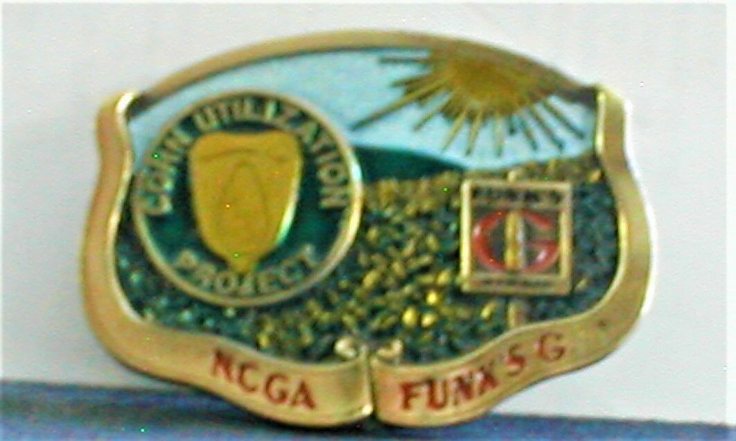 Solid Brass Buckle NCGA Funk's G Corn Utilization Project, Unused & Great Colors