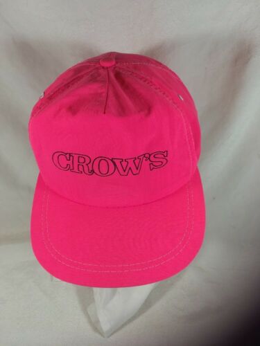 Crows Crow’s Seed Hat Cap Fluorescent Pink Snap Made Usa