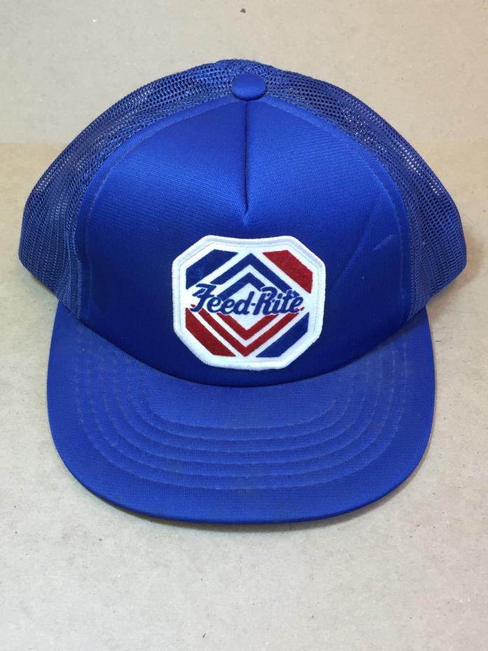 Vintage Feed-Rite Mesh Foam Snapback Cap Hat Farmer Trucker