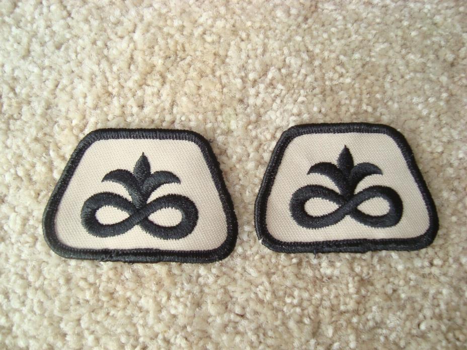 PIONEER SEED & FEED EMBROIDERED PATCH LOT OF 2