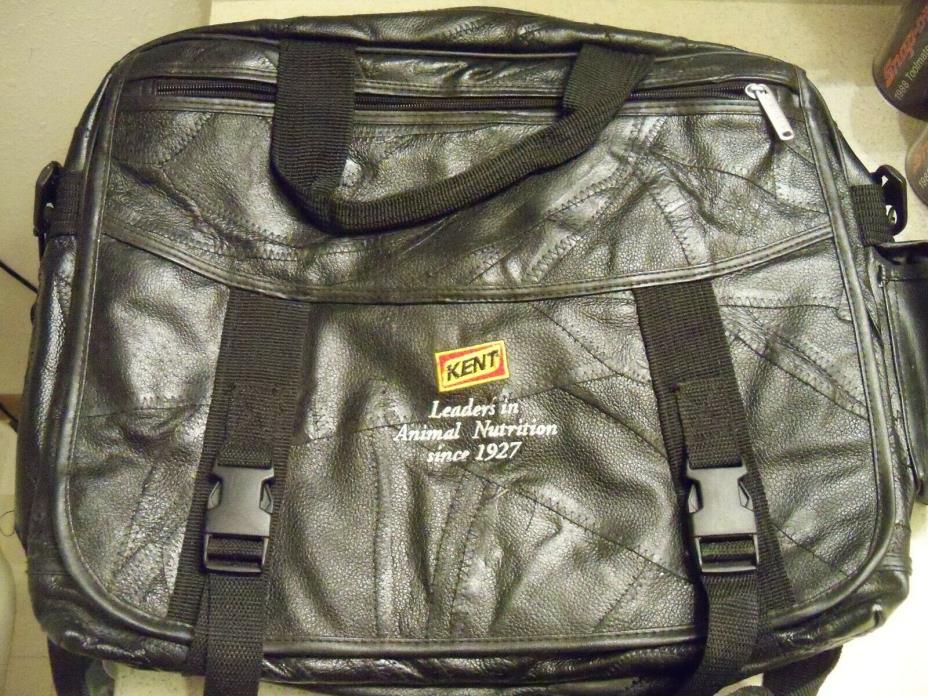 Kent Feed~Leader in Animal Nutrition~Soft Sided Leather Briefcase