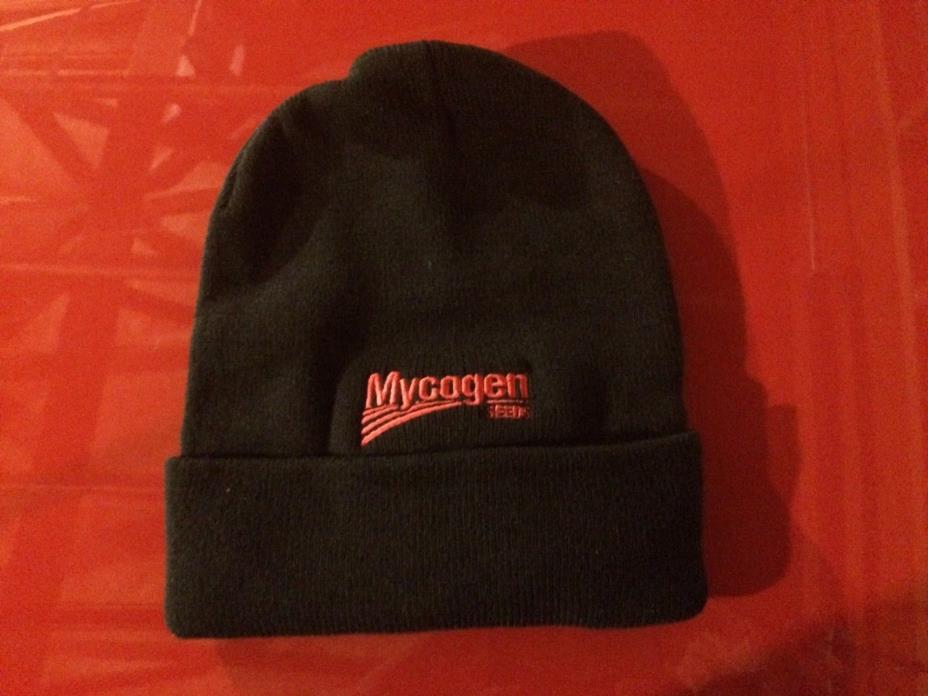 MYCOGEN SEEDS COMPANY Black Winter Knit Beanie Hat Cap Brand NEW & NEVER USED