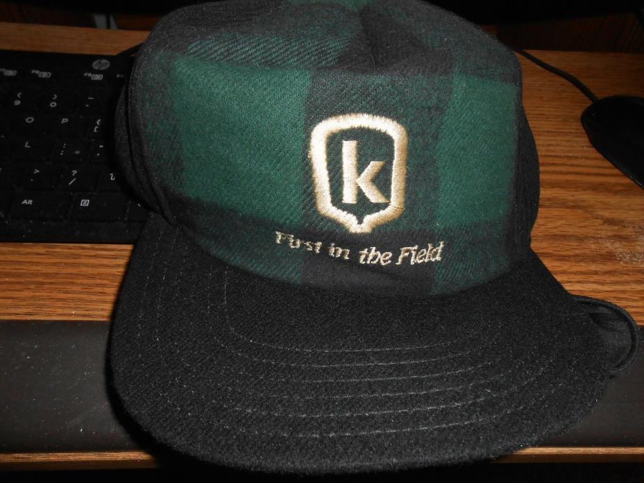 KELTGEN SEED COMPANY FIRST IN THE FIELD WINTER EAR FLAP CAP RARE 1990's NEW