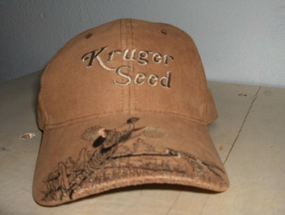 Vintage Kruger seed cap by K-Products, Velcro Size Adjust, Never Worn
