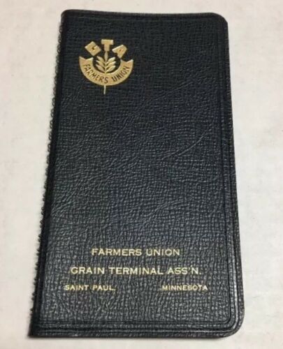 Vtg Farmers Union Grain Terminal Association Pocket Calender Ag Minnesota 1963