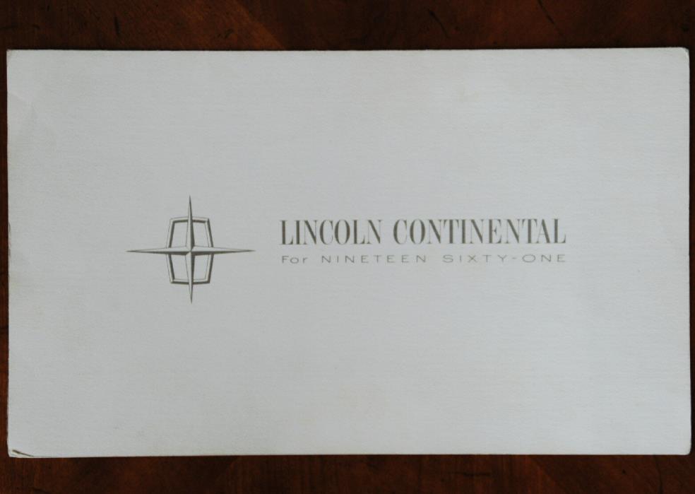 Lincoln Continental brochure Prospekt, 1961