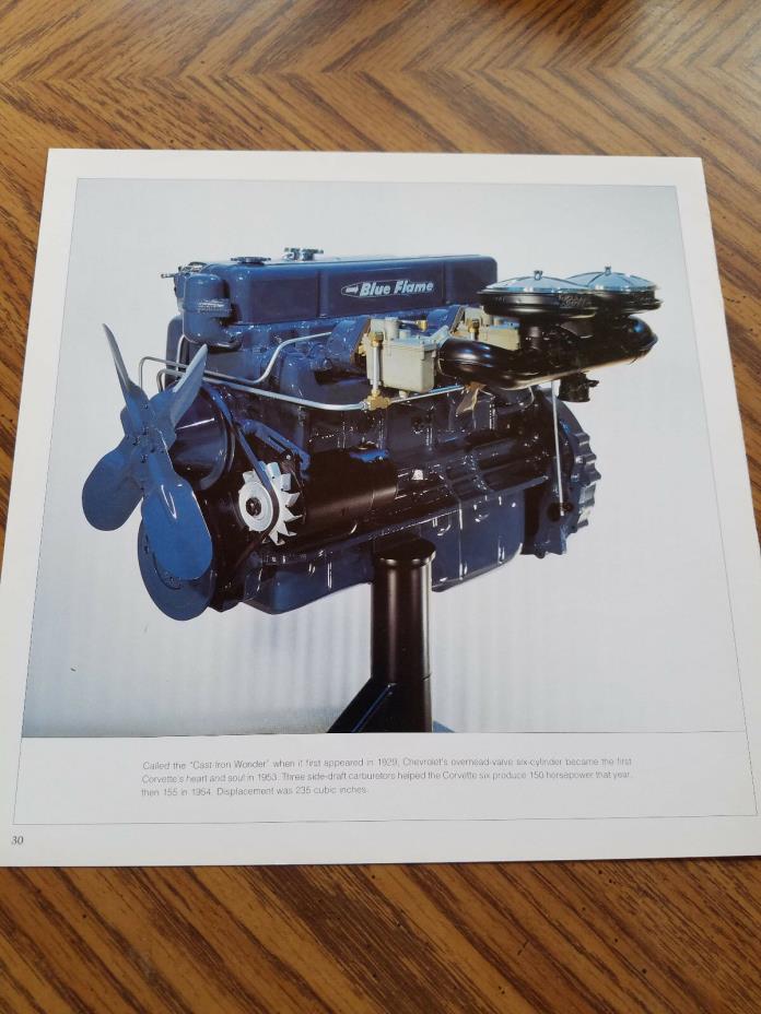 CHEVROLET CAST IRON WONDER 235 C.I. ENGINE MOTOR MAGAZINE ADVERTISEMENT PRINT AD