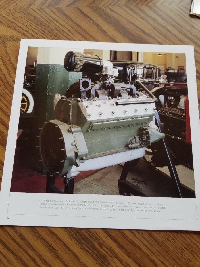PACKARD 1937 V-12 473 C.I.175 H.P. ENGINE MOTOR MAGAZINE ADVERTISEMENT PRINT AD