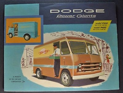 1958 Dodge Forward Control Parcel Delivery Van Truck Brochure P300 P400 Original