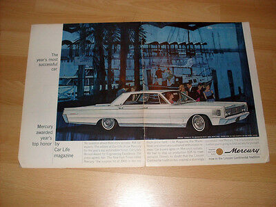 1965 Mercury 2 page Vintage Advertisement Magazine Ad FREE SHIPPING