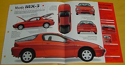 1991 Mazda MX-3 1.8 1845cc V6 MPFI IMP Info/Specs/photo 15x9