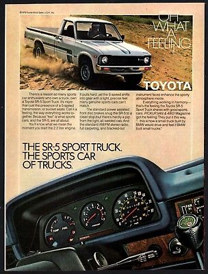 1980 TOYOTA SR-5 Sport Pickupo Truck AD w/nice view of dash
