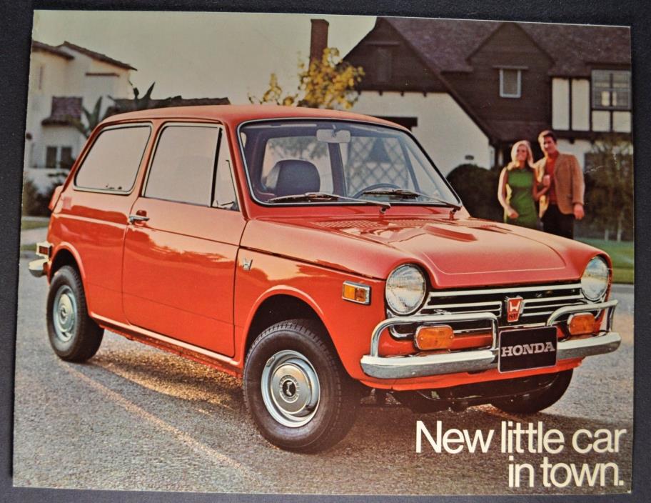 1970-1971 Honda 600 Sales Brochure Folder Excellent Original
