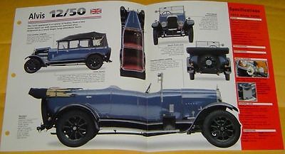 1923 Alvis 12/50 Inline 4 Cylinder 1645cc Single Solex Carb info/specs/photo