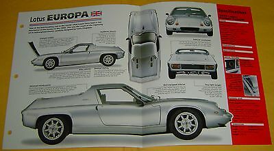 1974 Lotus Europa Special 1558cc 4 Cylinder Mid Engine IMP Info/Specs/photo 15x9