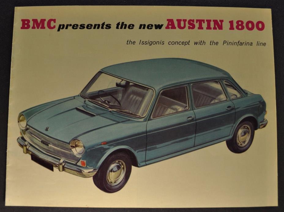 1965 BMC Austin 1800 Catalog Sales Brochure Excellent Original 65