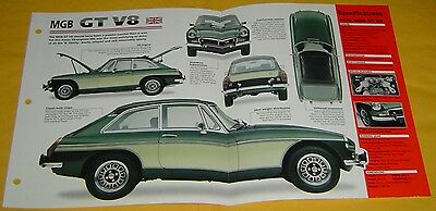 1974 1975 1976 1973 MG MGB GT V8 3528cc IMP Info/Specs/photo 15x9