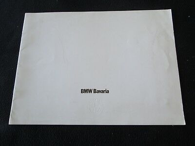 1971-1973 BMW Bavaria 3.0-liter Large Brochure Sedan Detailed US Sales Catalog