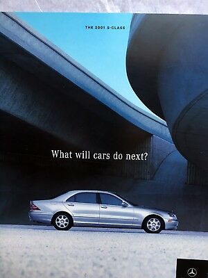 2001 S-CLASS MERCEDES BENZ SALES BROCHURE, 49 PAGES!!