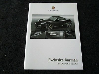 2009 Porsche Cayman & Cayman S EXCLUSIVE Brochure Special Order Detailed Catalog