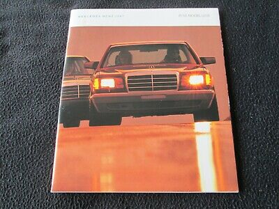 1987 Mercedes Benz Catalog 190E 2.3-16 300E 560SL 560SEC 500 SEC SEL SL Brochure