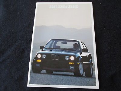 1989 BMW 325i 325is 325iX Brochure E30 3-Series 325 i is iX US Sales Catalog