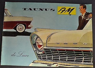 1958 Taunus 17M German Ford Catalog Sales Brochure Excellent Original 58