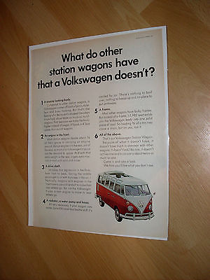 1966 VW Volkswagen Bus microbus station wagon photo 62 63 64 65 67  ad