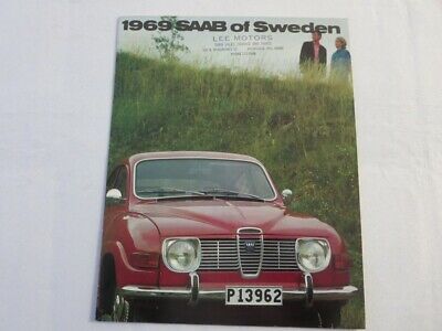 1969 Saab 96 Sedan and 95 Station Wagon Sales Brochure Catalog Advertising