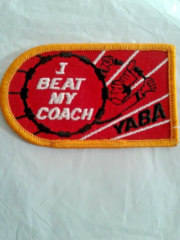 I Beat My Coach Bowling YABA Embroidered Patch