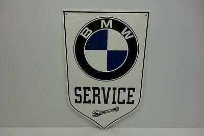 BMW Dealer SERVICE WRENCH DIE CUT STEEL ENAMEL Sign 18