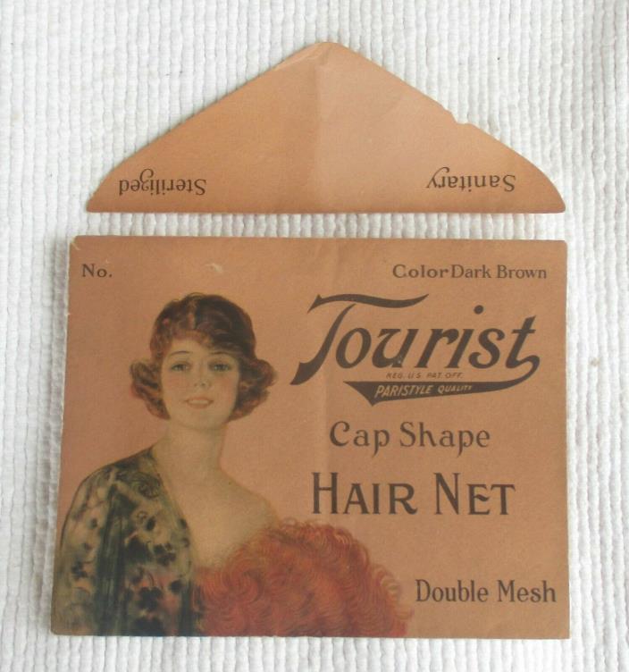 Vintage Tourist Cap Shape Hair Double Mesh Dark Brown Envelope Only