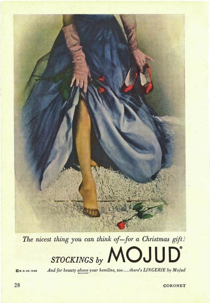 1949 STOCKINGS BY MOJUD AD - 