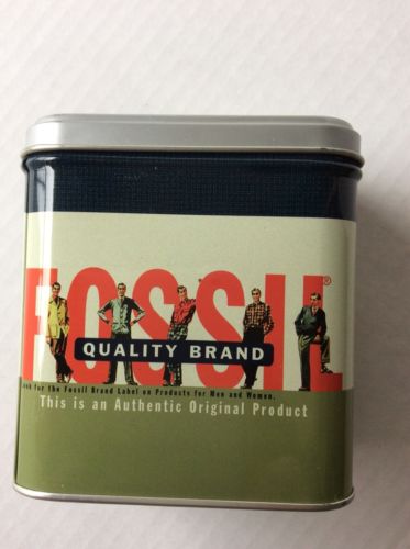 Fossil Box Empty Box Only Metal Small Bandaid Style Vintage 1999 Men Fashion