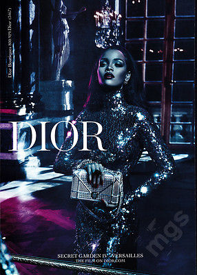 Rihanna 1-page clipping 2015 ad for Dior