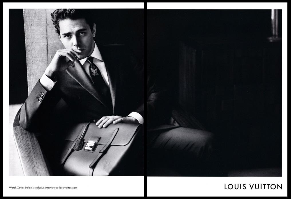 Xavier Dolan 2-pg clipping 2016 ad for Louis Vuitton