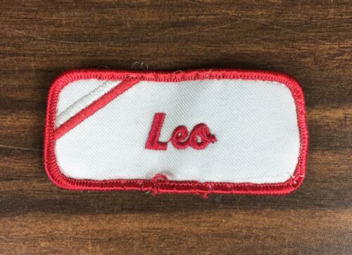 LEO Vtg Uniform Nametag Patch 1.5”x3.5” Leo