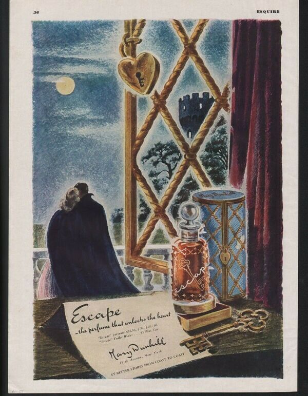 1944 ESCAPE PERFUME BEAUTY LOVE CASTLE MOON  WOMAN ROMANCE FASHION ADPM-25